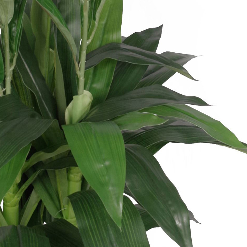 Leaf Artificial White Cymbidium Orchid Plant 100cm Image 3