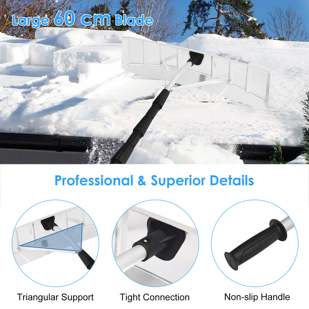 Costway Telescopic Extendable Snow Roof Rake Image 6