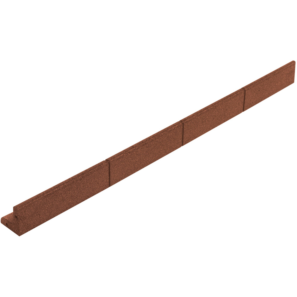MonsterShop 1.2m 4 Pack Terracotta Flexible Lawn Edging Image 3