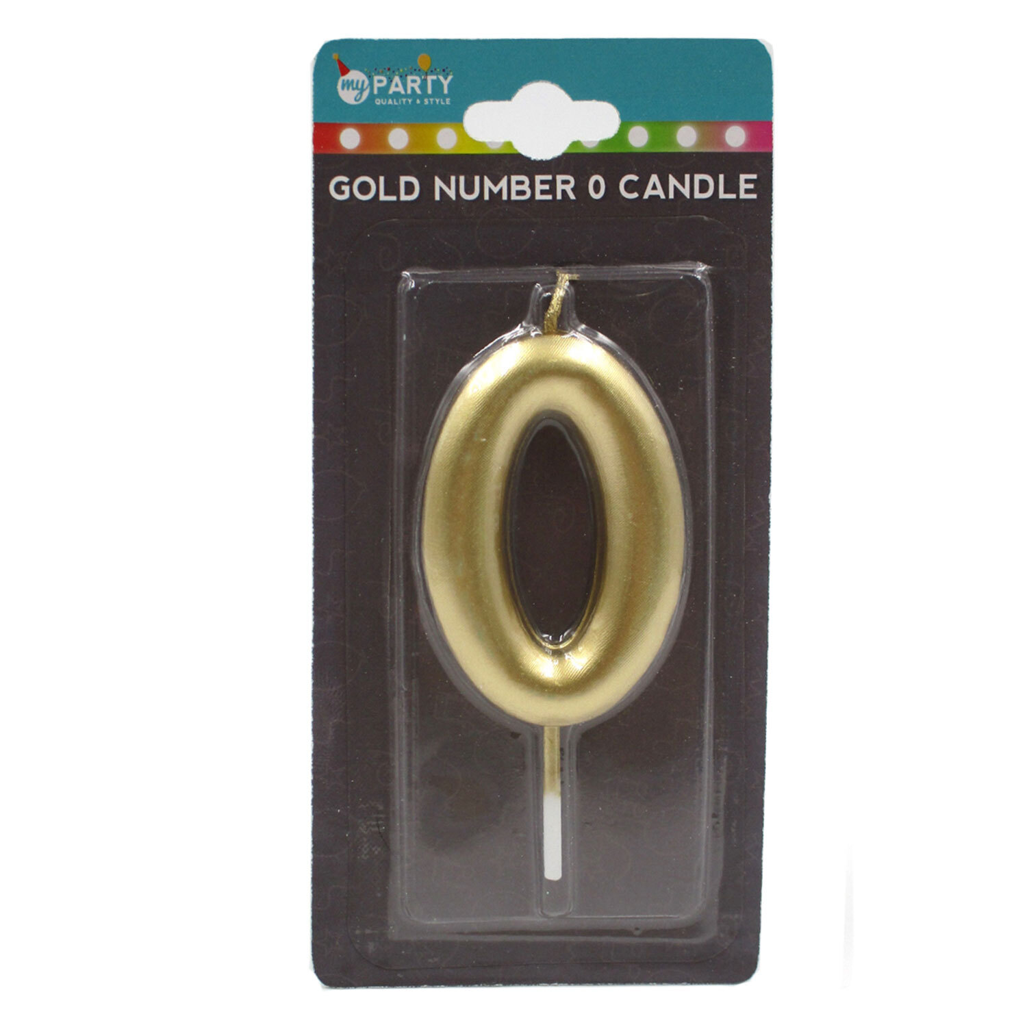 Gold Number Candle -  0 Image