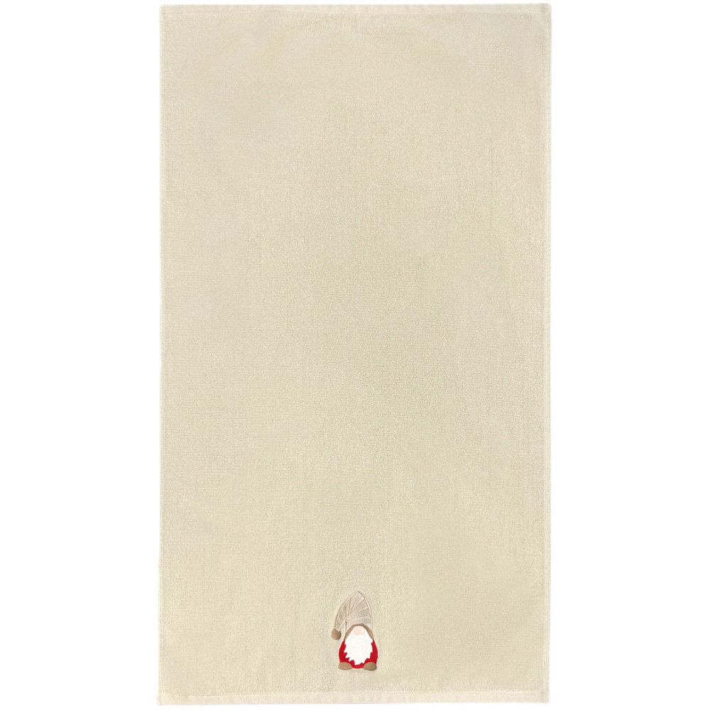 Allure Bath Fashions Gonk Christmas Natural Hand Towels 50 x 90cm 2 Pack Image 3