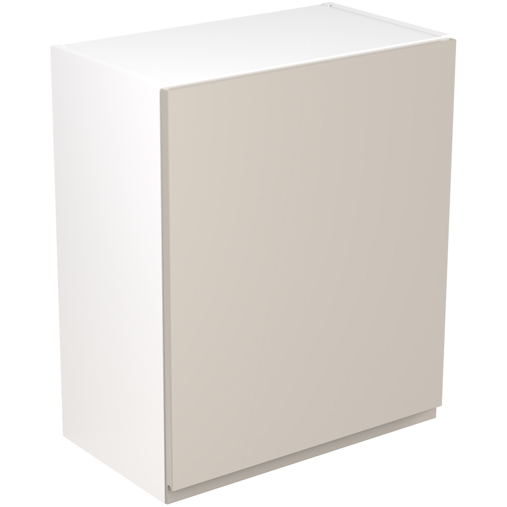 Kitchen Kit J-Pull Matt Light Grey Wall Kitchen Cabinet Flatpack 600mm Image 1