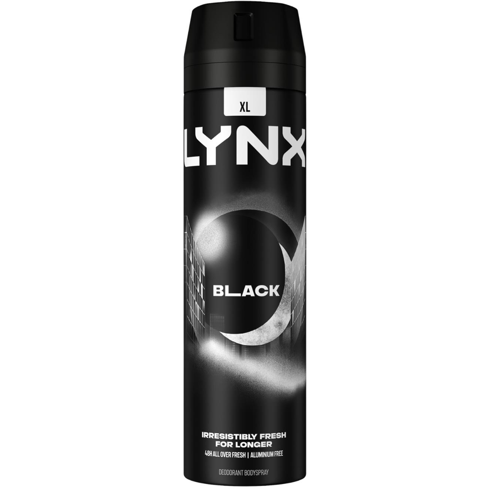 Lynx XL Black Frozen Pear and Cedarwood 48H Sweat Protection Deodorant Body Spray 200ml 3 Pack Image 2