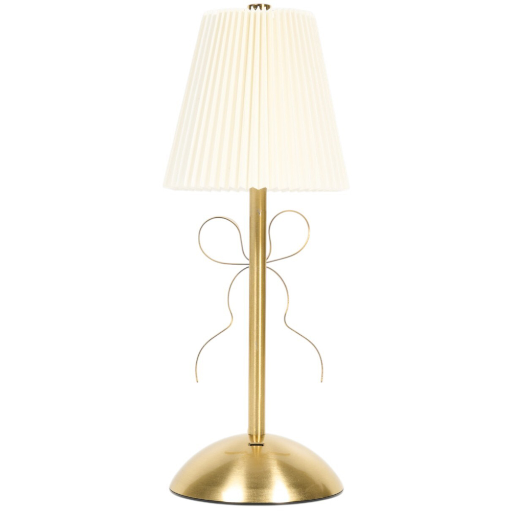 Rechargeable Gold Bow Table Lamp Image 6