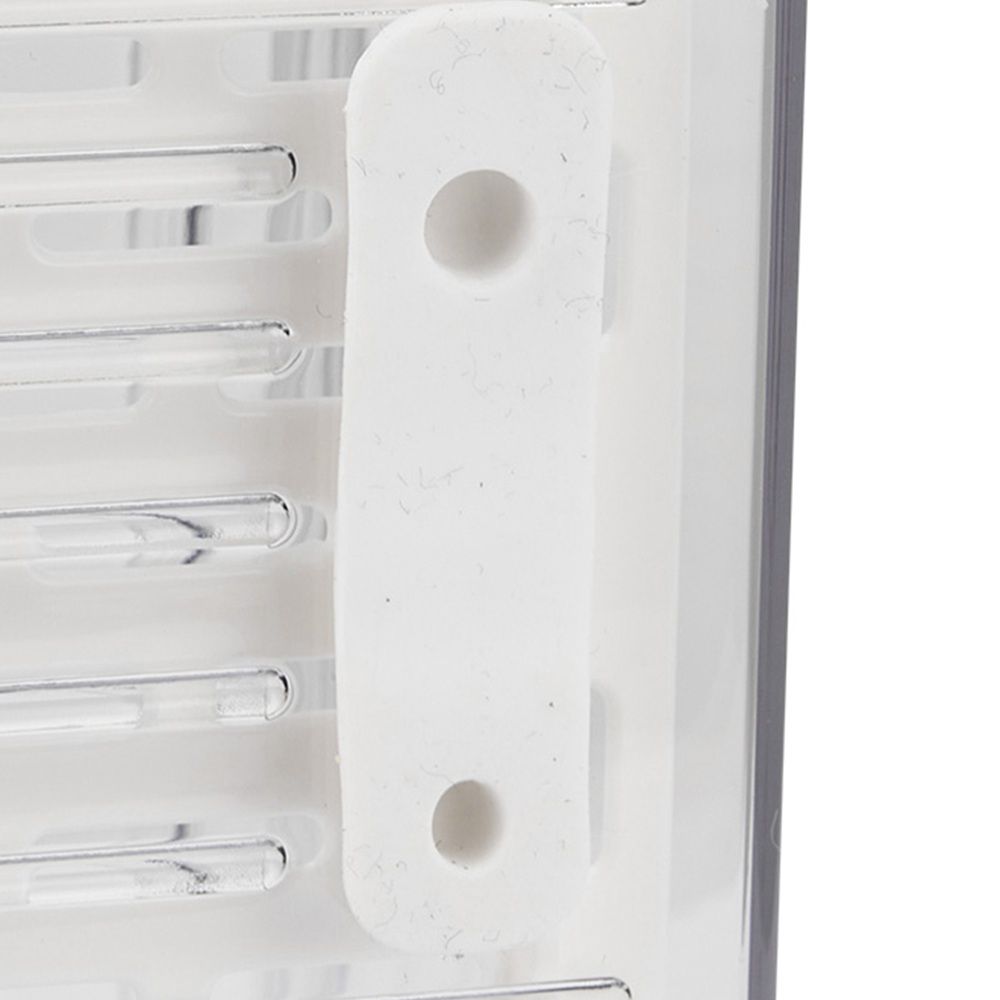 Living and Home Clear Stackable Fridge Organiser Storage Box Set with Draining Board 7 Pack Image 5