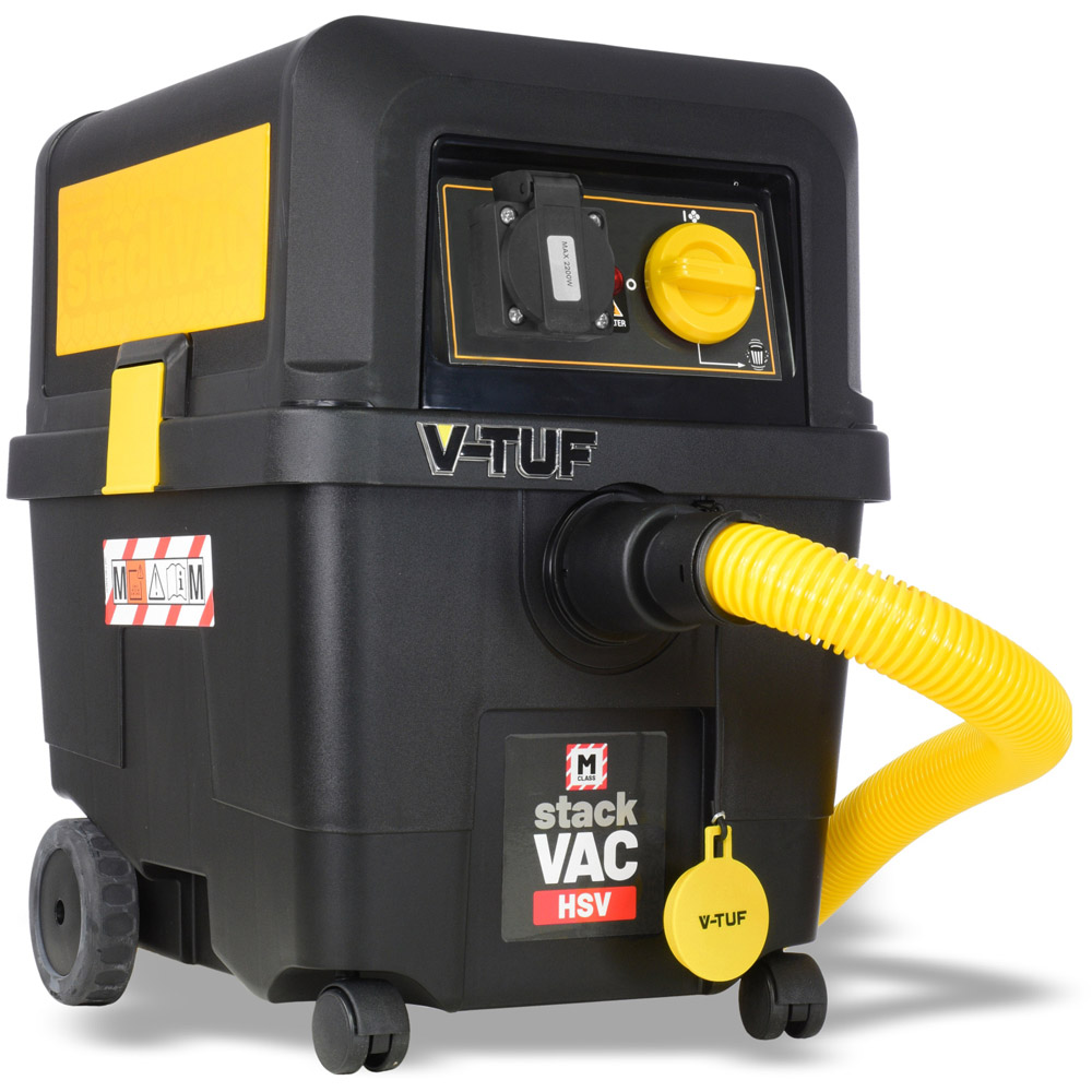 V-TUF STACKVAC HSV M Class Dust Extractor Wet and Dry 30L 240V with Power Take Off Image 3