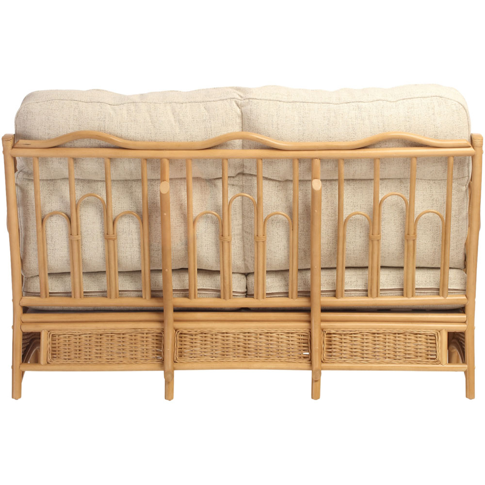 Desser Furniture Vale 3 Seater Light Oak Athena Plain Sofa Image 5