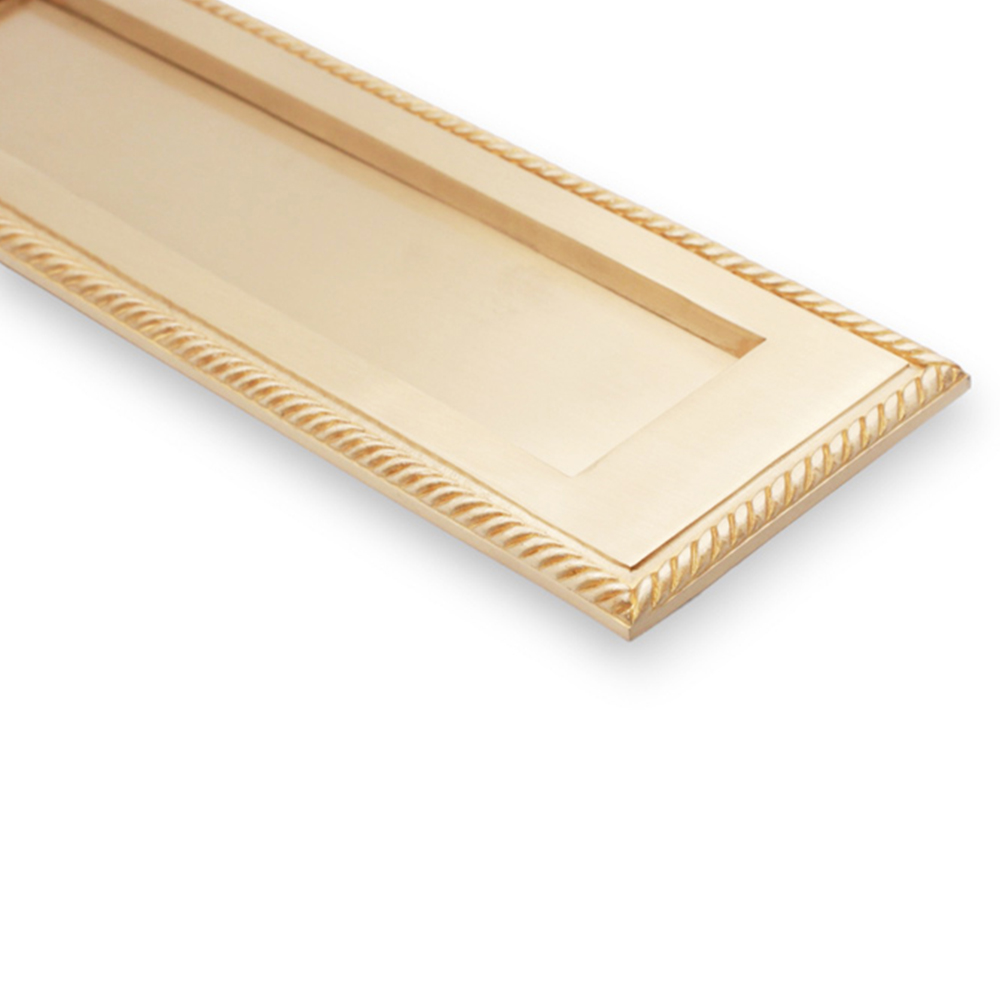 Spira Brass Georgian Polished Brass Letter Plate 250mm Image 4