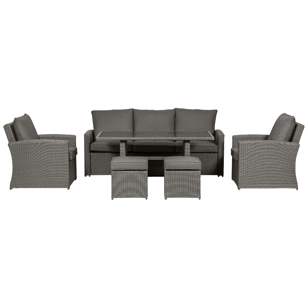 Royalcraft Paris 7 Seater Adjustable Sofa Dining Set Image 2