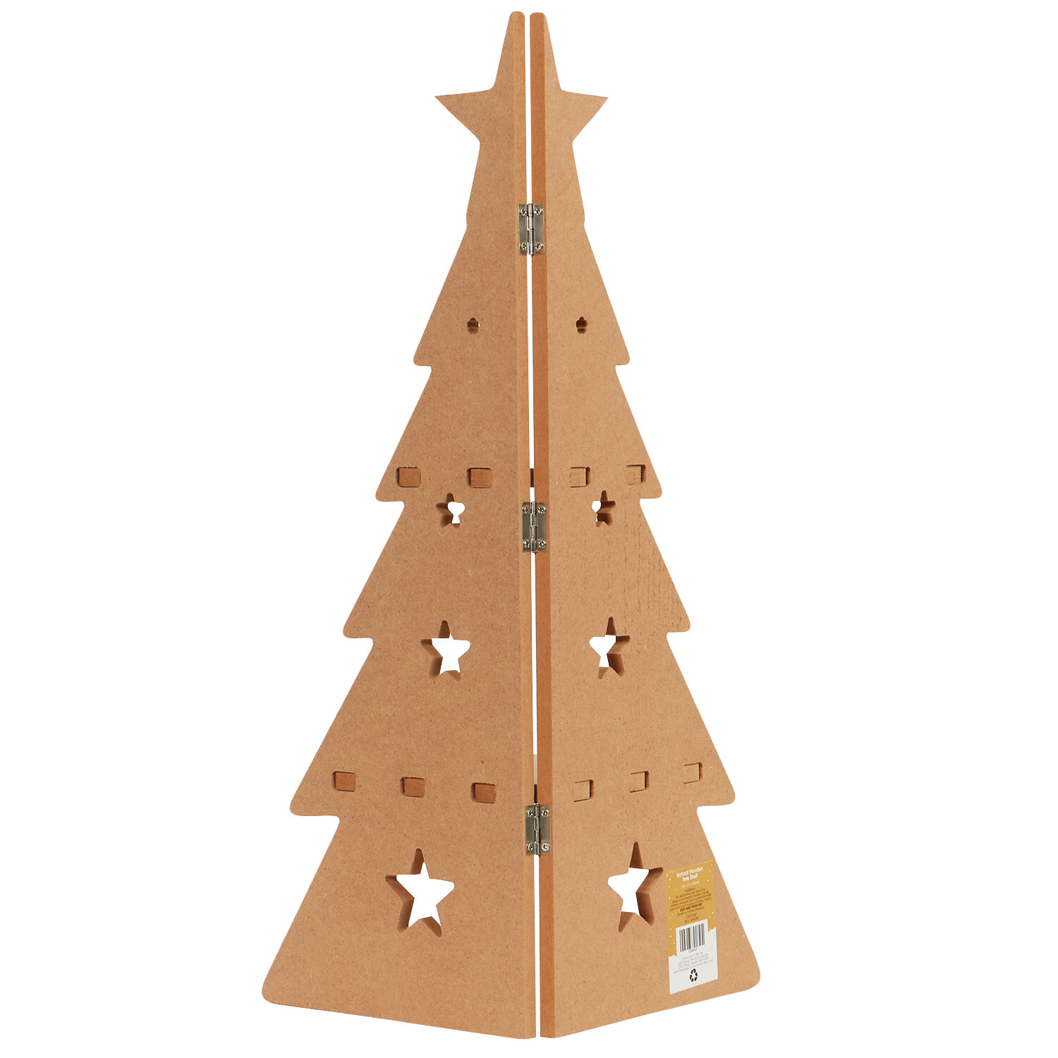 Natural Wooden Tree Shelf - Natural Image 4