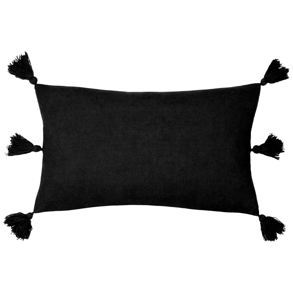 Yard Folis Black Embroidered Cushion Image 5