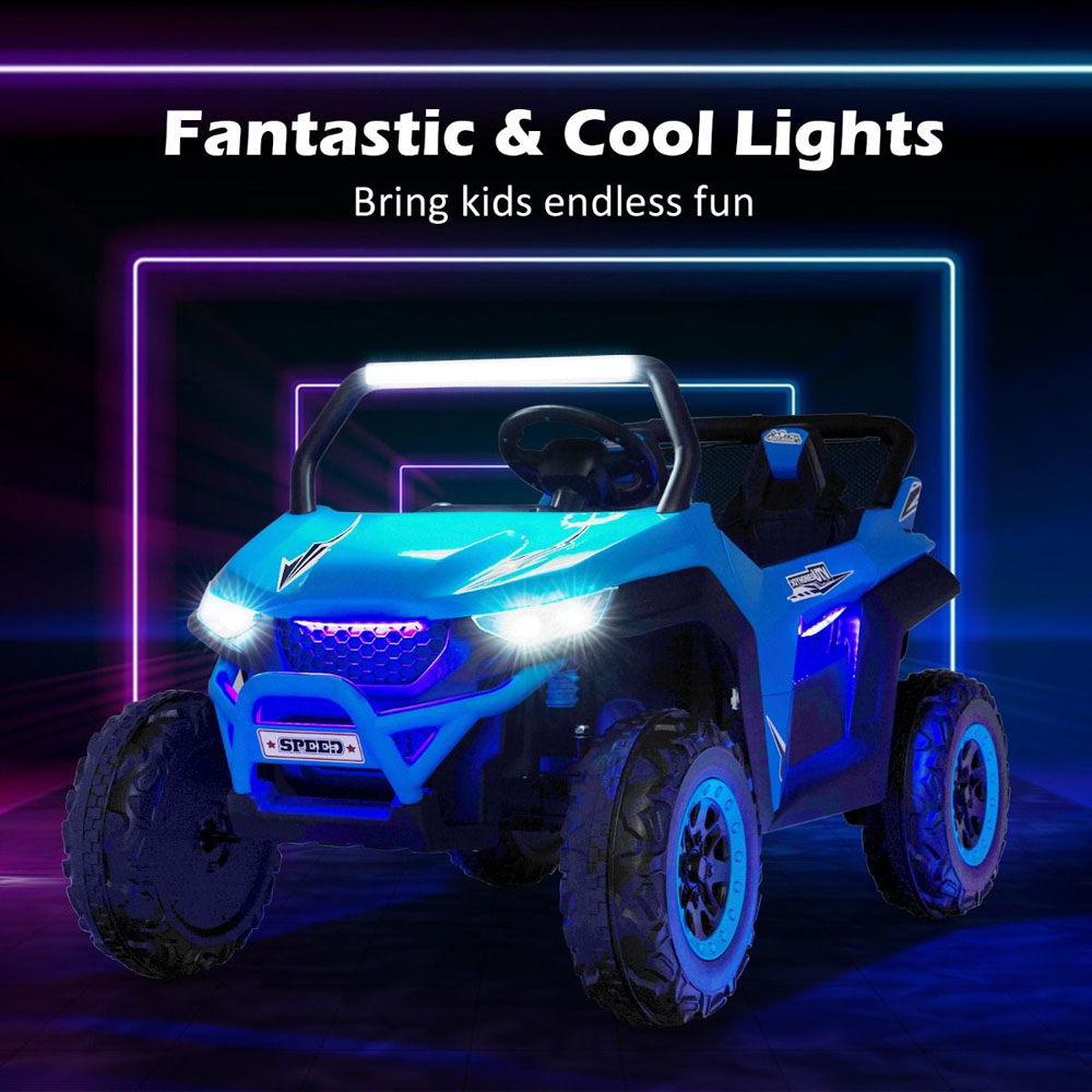 Costway Kids 2 Seater Blue Ride On UTV Car Image 8