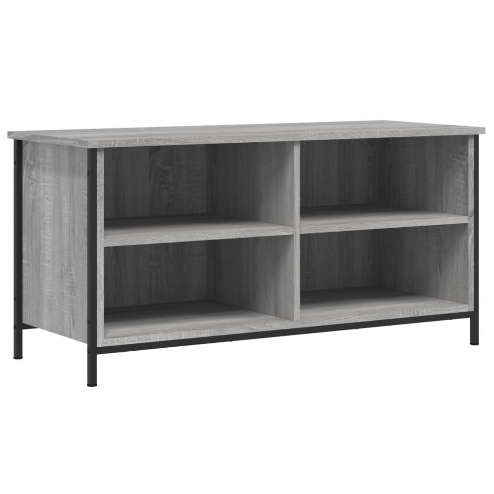 vidaXL 4 Shelf Grey Sonoma TV Cabinet Image 2