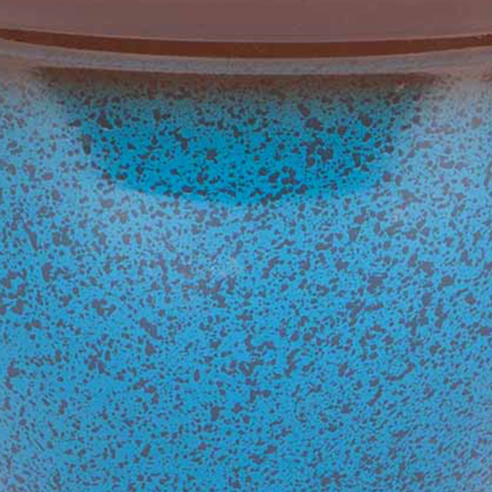 wilko Mottled Blue Ceramic Look Plastic Planter 39.5cm Image 3