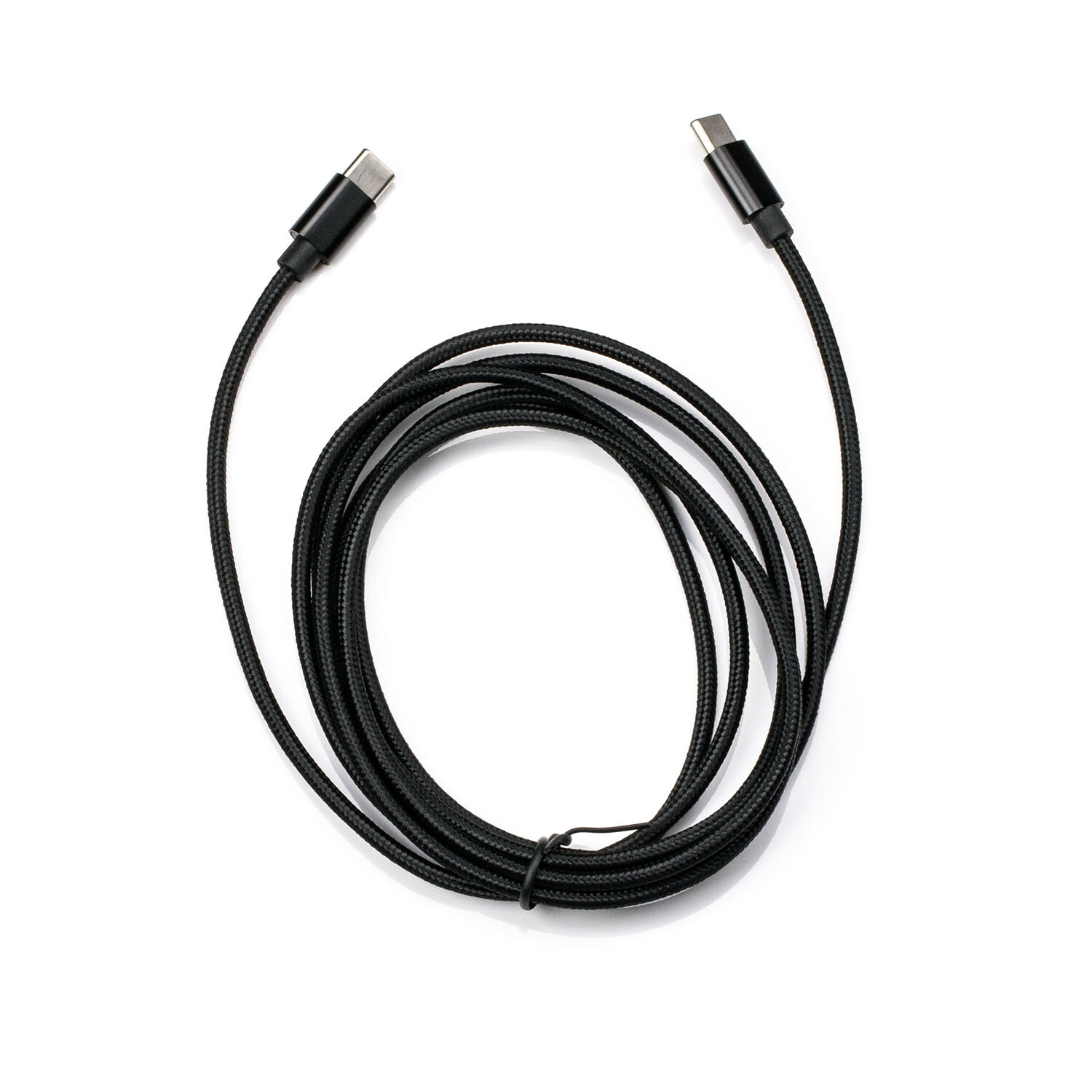 Type-C to Type-C Braided Charging Cable 2m - Black Image 2