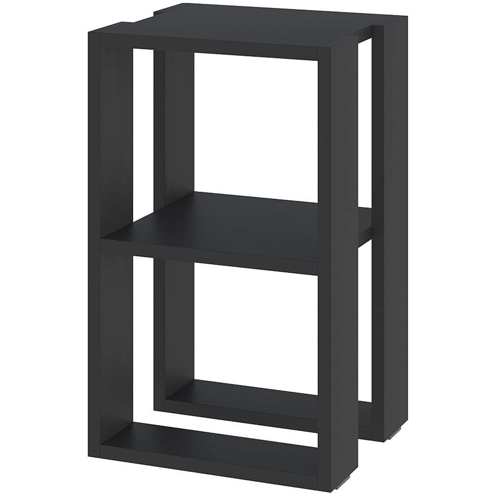 Decortie Lonie Black Bute Bedside Table Image 2