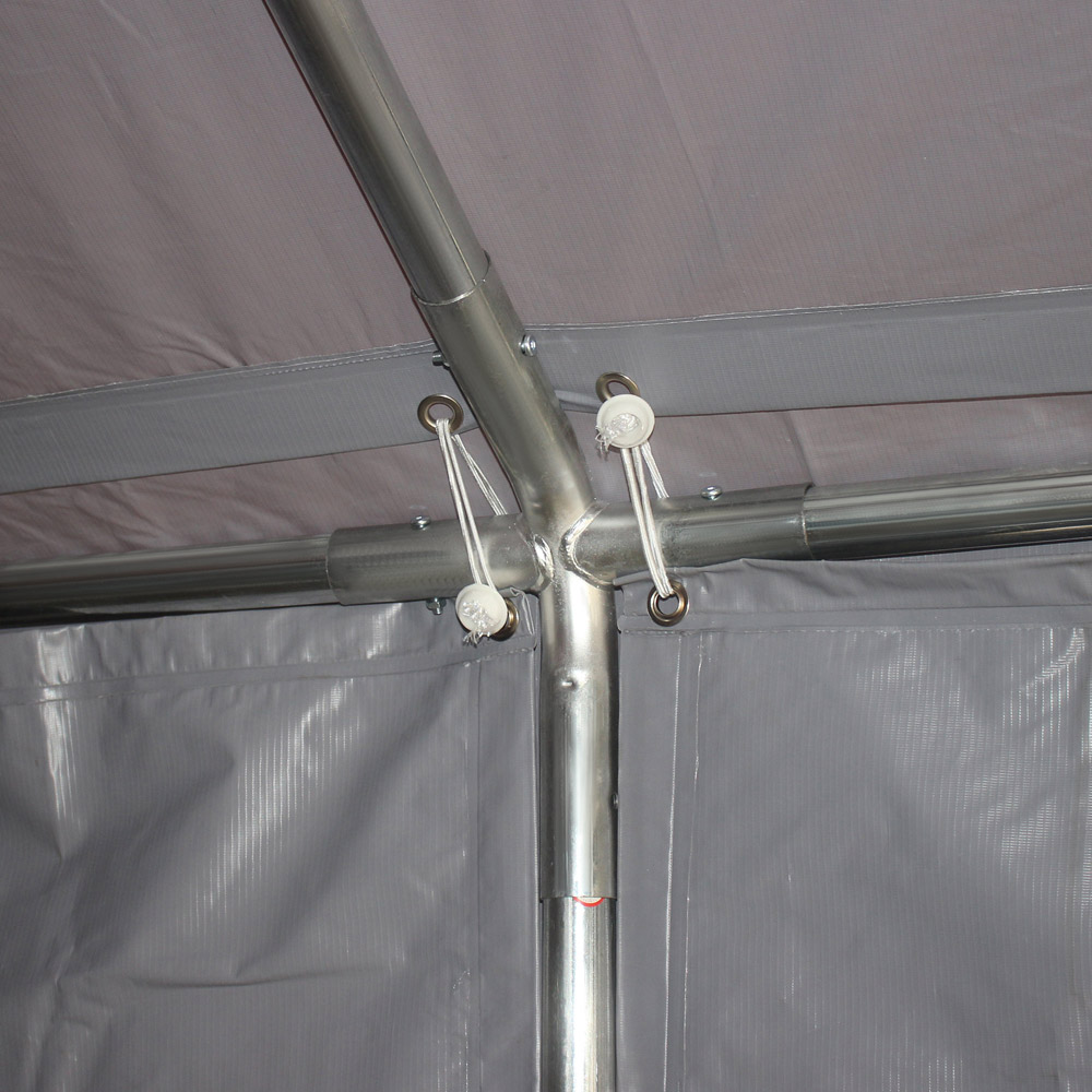 Outsunny 8 x 4m Dark Grey Gazebo Canopy Tent Image 3
