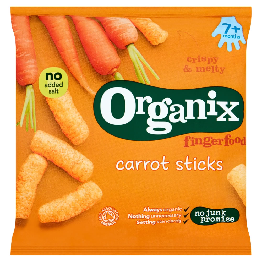 Organix Finger Foods Organic Carrot Sticks 20g  - wilko