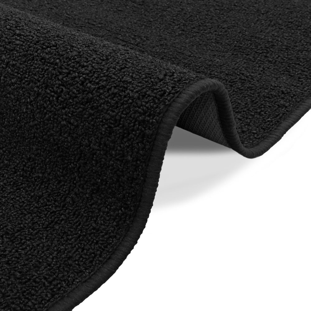 JVL Eden Black Indoor Machine Washable Doormat 40 x 60cm Image 4