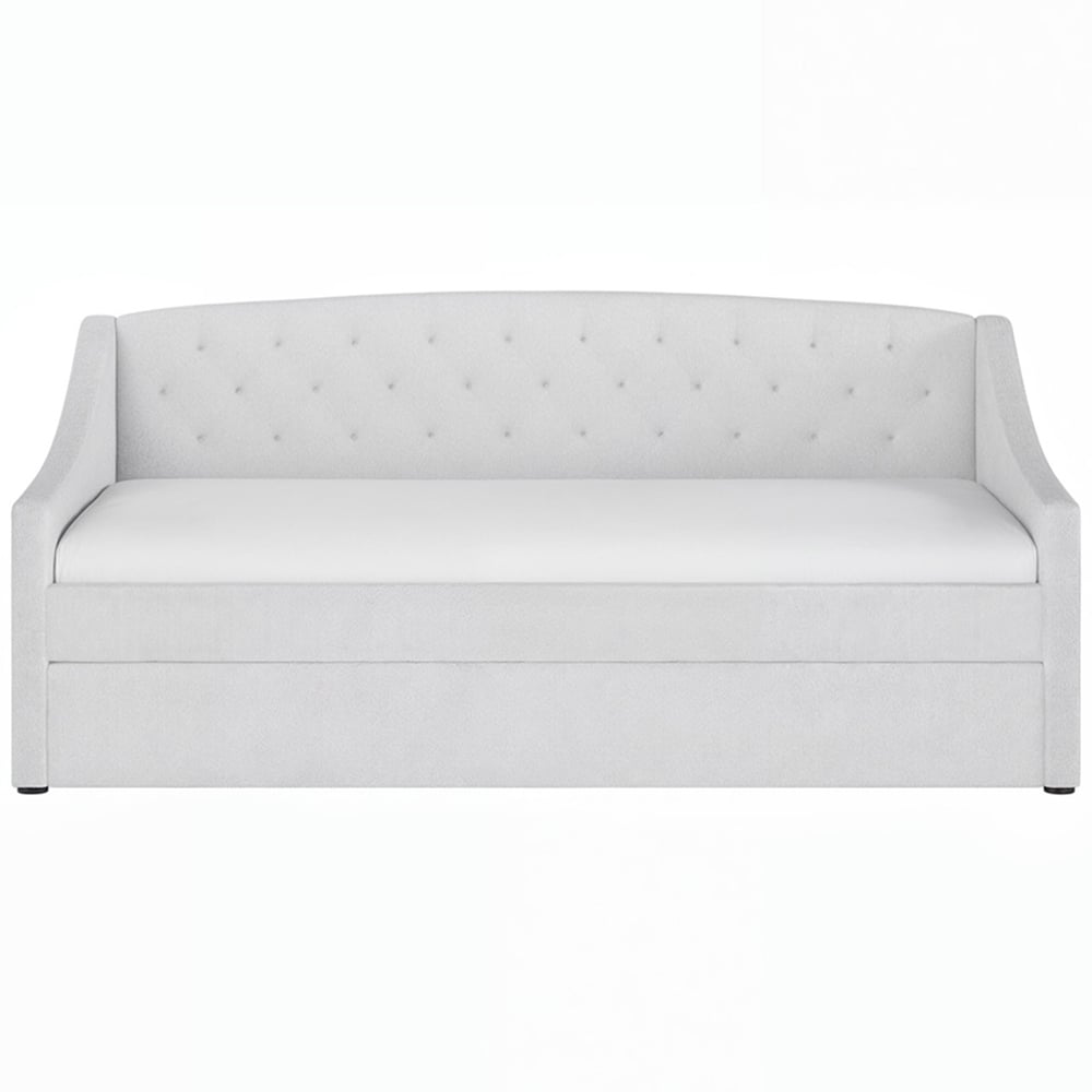 Flair Aurora Cream Boucle Daybed with Trundle Image 3