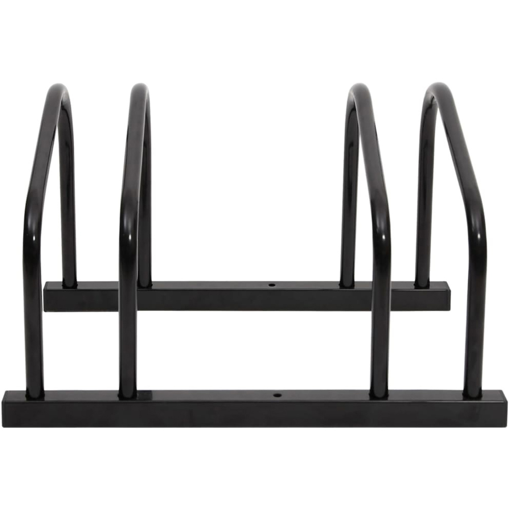 Wallplus Black Steel 2 Space Bike Rack Image 2