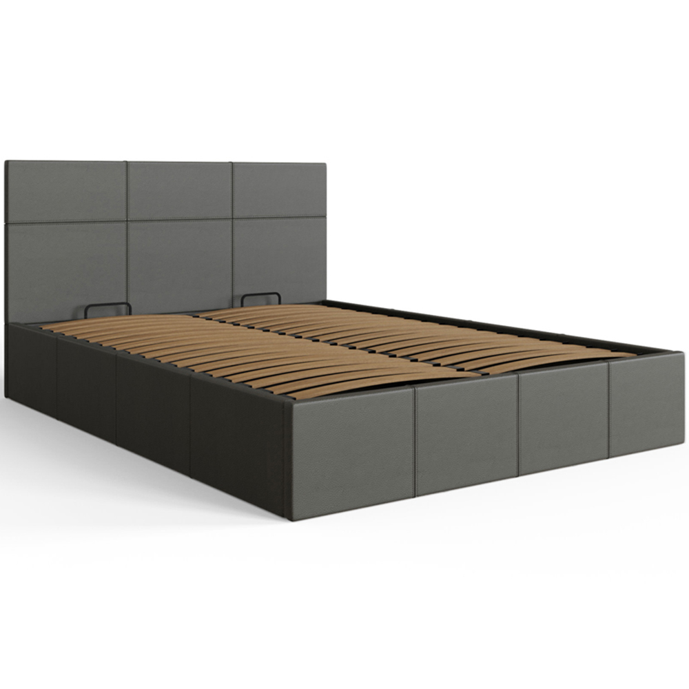 GFW Small Double Grey End Lift Ottoman Bed Image 2