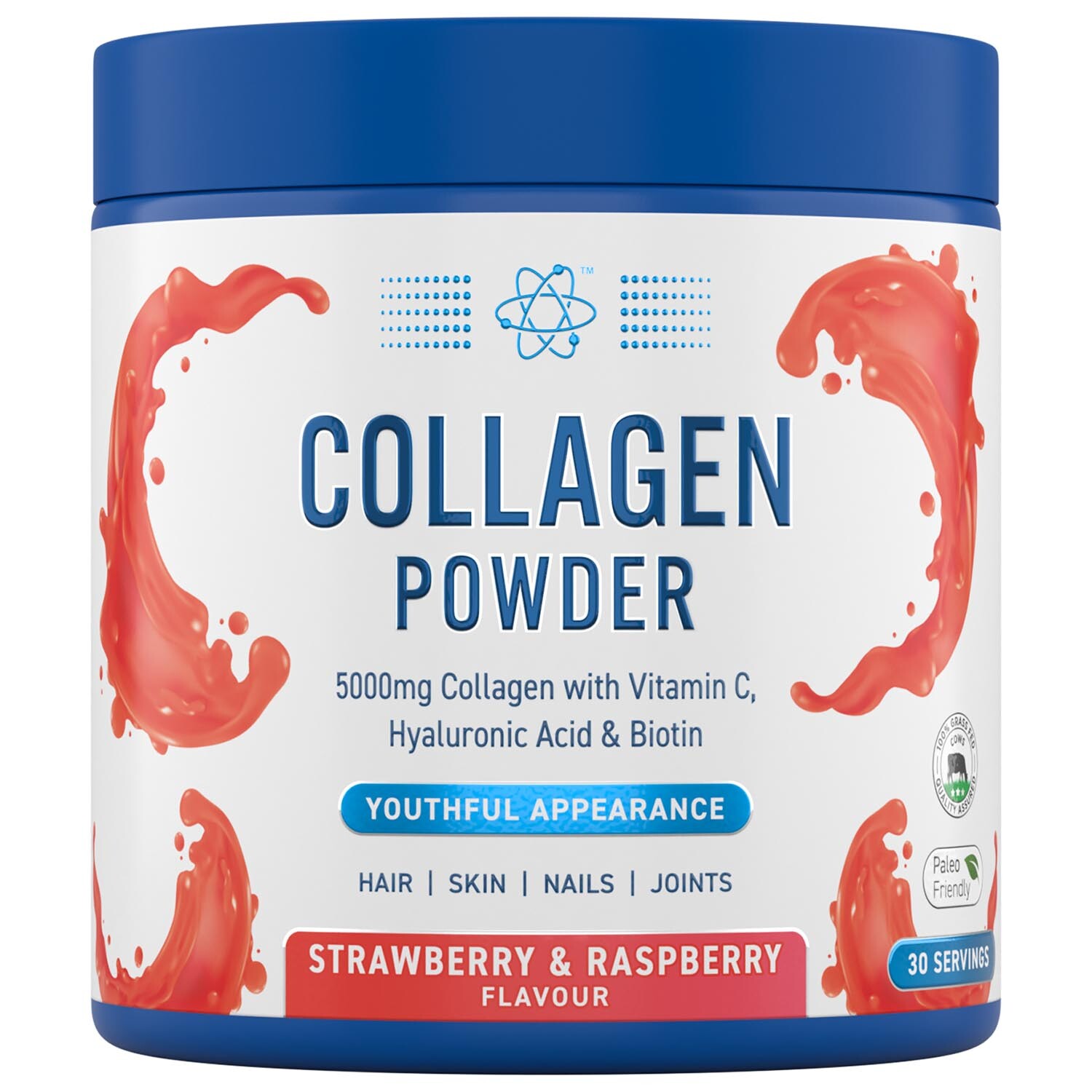 Strawberry and Raspberry Collagen Powder - White Image