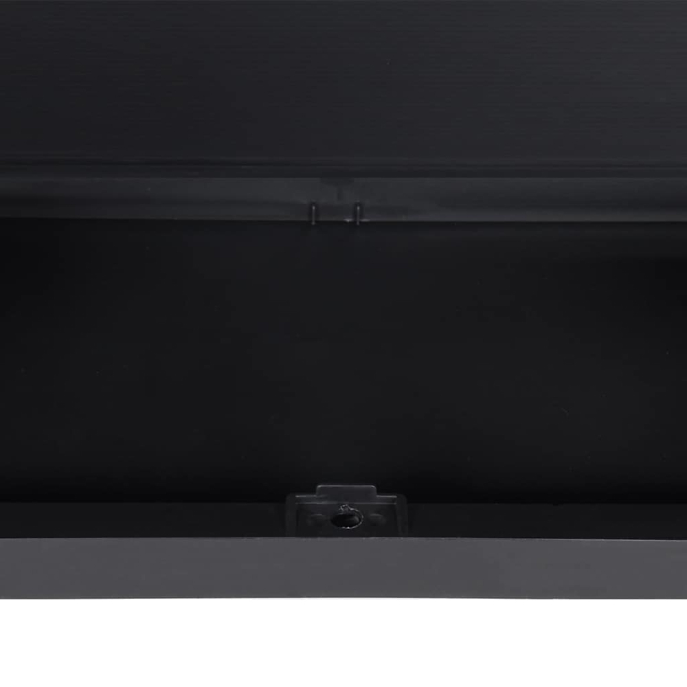 vidaXL Grey and Black Outdoor Storage Cabinet Image 7