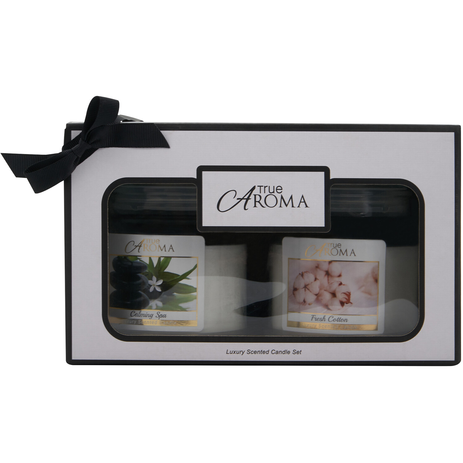 Calming Spa & Fresh Cotton Candle Pack - White Image 2
