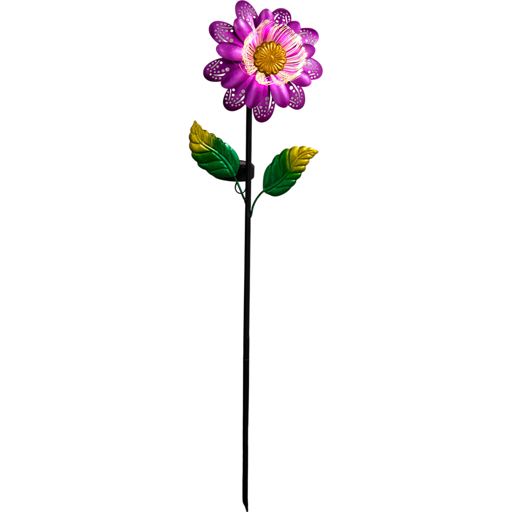 Solar Operated Floral Stake Light Image 6