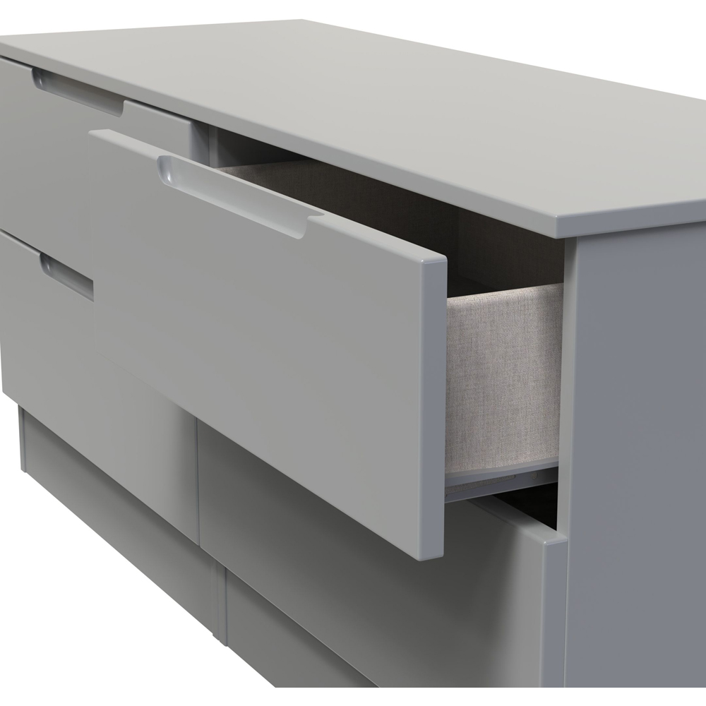 Crowndale Milan 4 Drawer Dusk Grey Bed Box Ready Assembled Image 6
