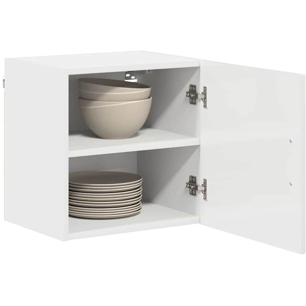 vidaXL Kalmar Single Door White Wall Mounted Square Kitchen Cabinet Image 3