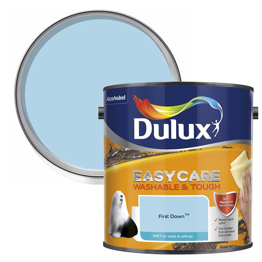 Dulux Easycare Washable & Tough First Dawn Matt Emulsion Paint 2.5L Image 1