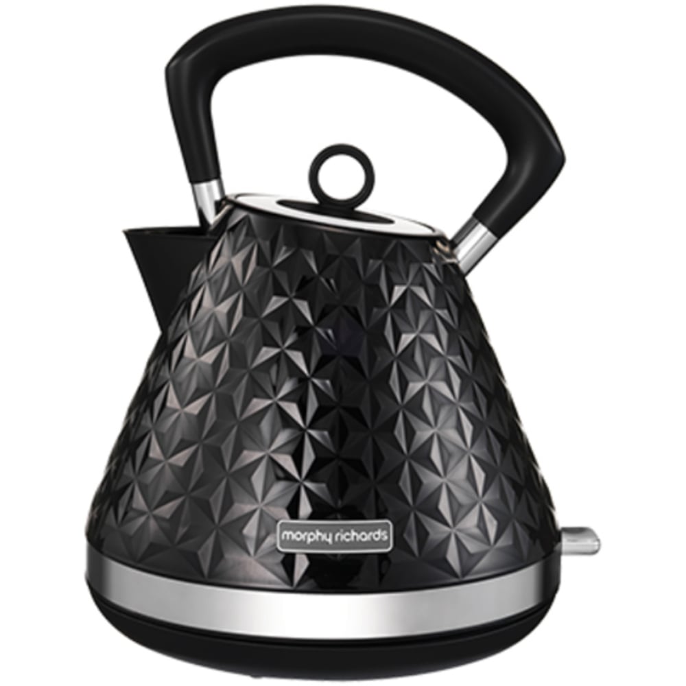 Morphy Richards Vector 108131 Black 1.5L Pyramid Kettle Image 1