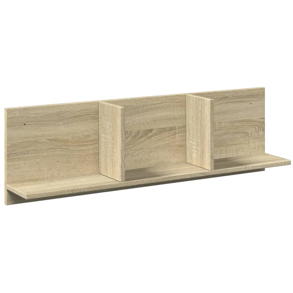 vidaXL 3 Shelf Sonoma Oak Wall Cabinet Image 2