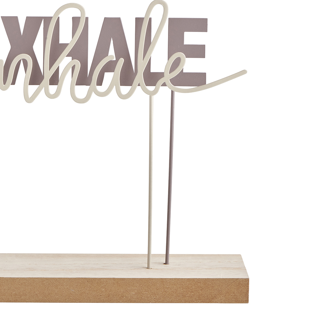 Wilko Exhale Sign on Stand Image 4