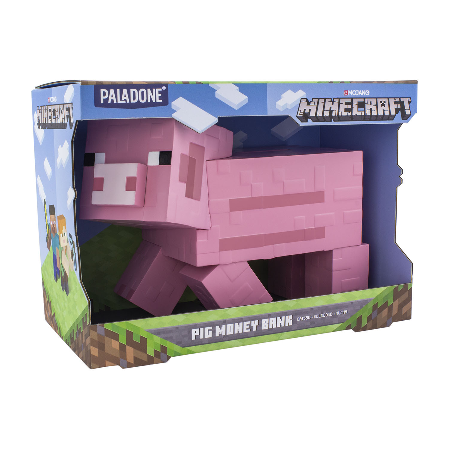 Minecraft Pig Money Bank - Pink Image 3