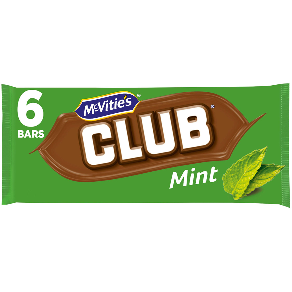 McVitie's Club Mint Biscuits 6 Pack Image