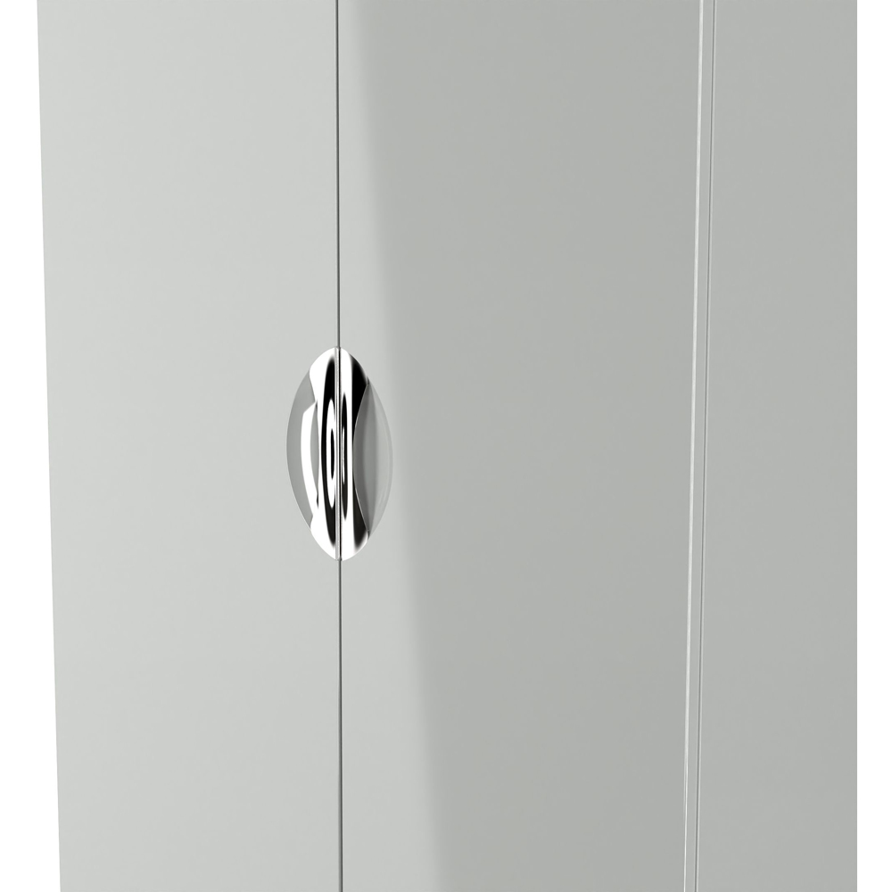 Crowndale Camden 2 Door Grey Gloss and Dusk Grey Wardrobe Ready Assembled Image 5