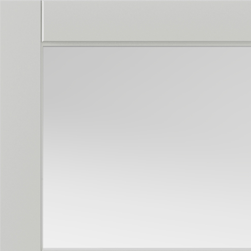 JB Kind Metro Urban Industrial White Clear Glass Internal Door 1981 x 610mm Image 3