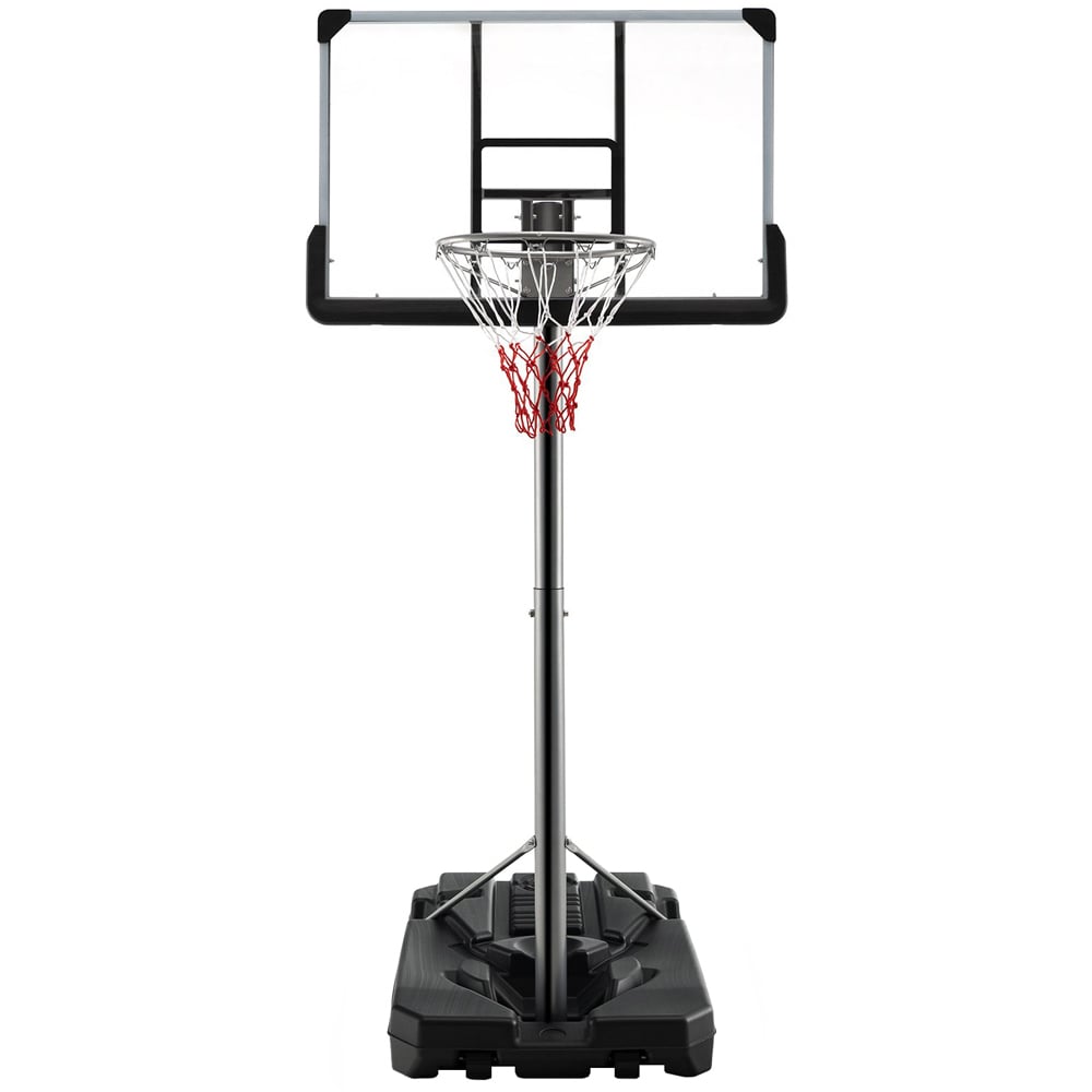 Costway Black Portable Basketball Hoop with Metal Frame Image 1