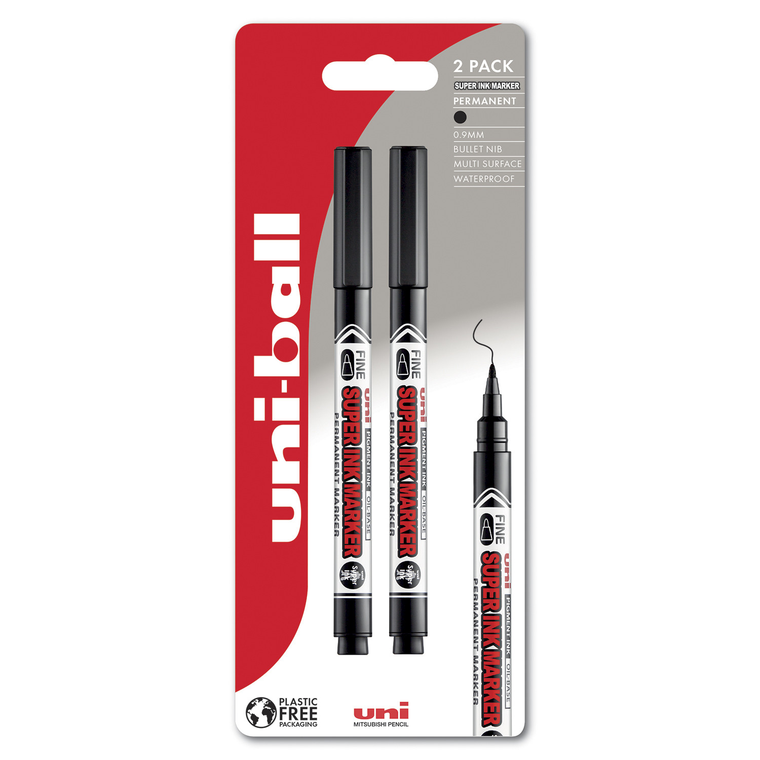 Pack of 2 Uni-Ball Super Ink Markers Image