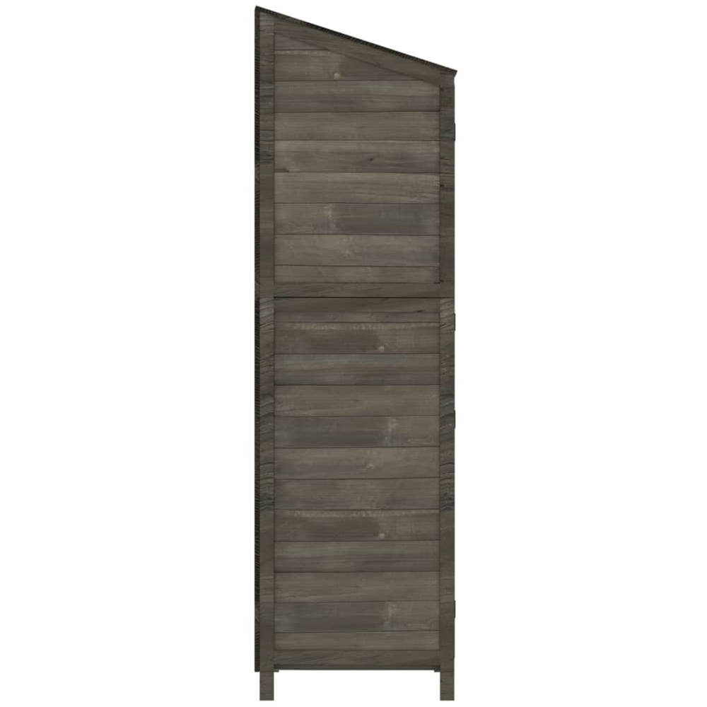 vidaXL 1.8 x 1.7ft Anthracite Wooden Pent Garden Shed Image 3