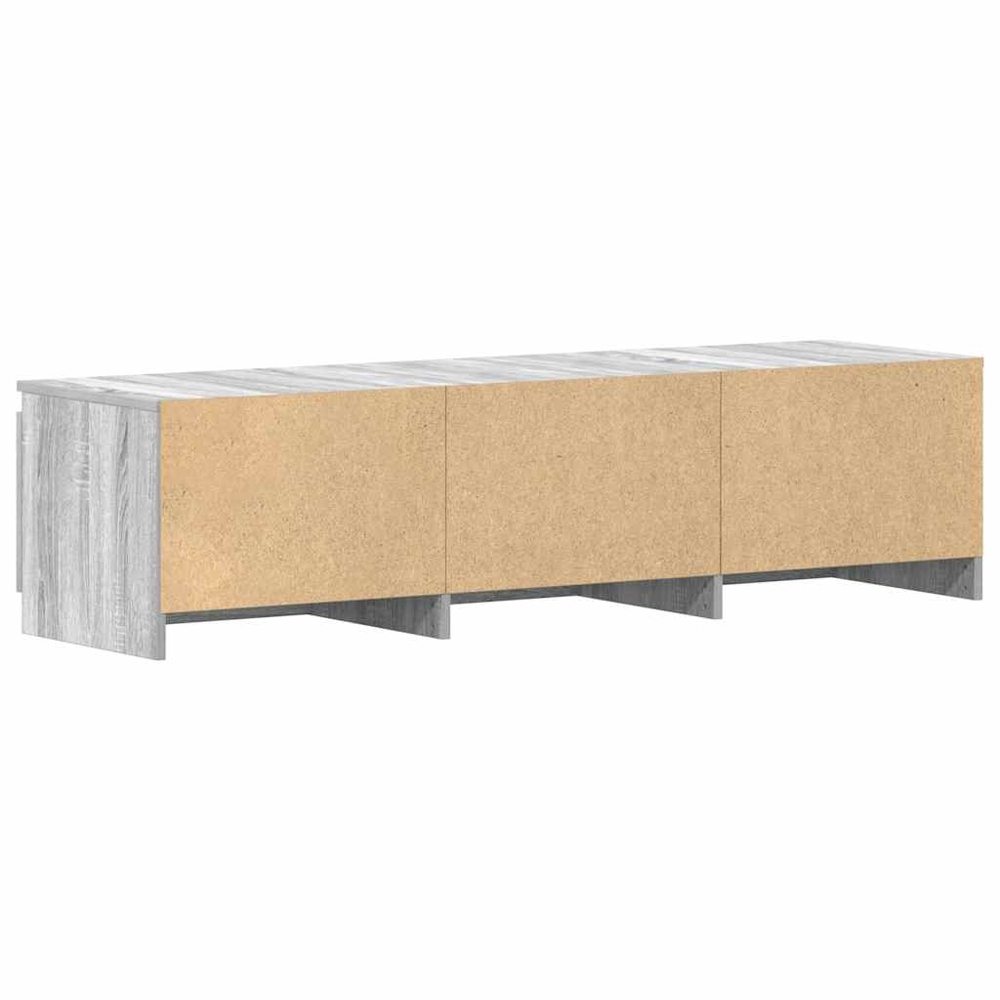 vidaXL 2 Door 2 Shelf Grey Sonoma TV Cabinet Image 8