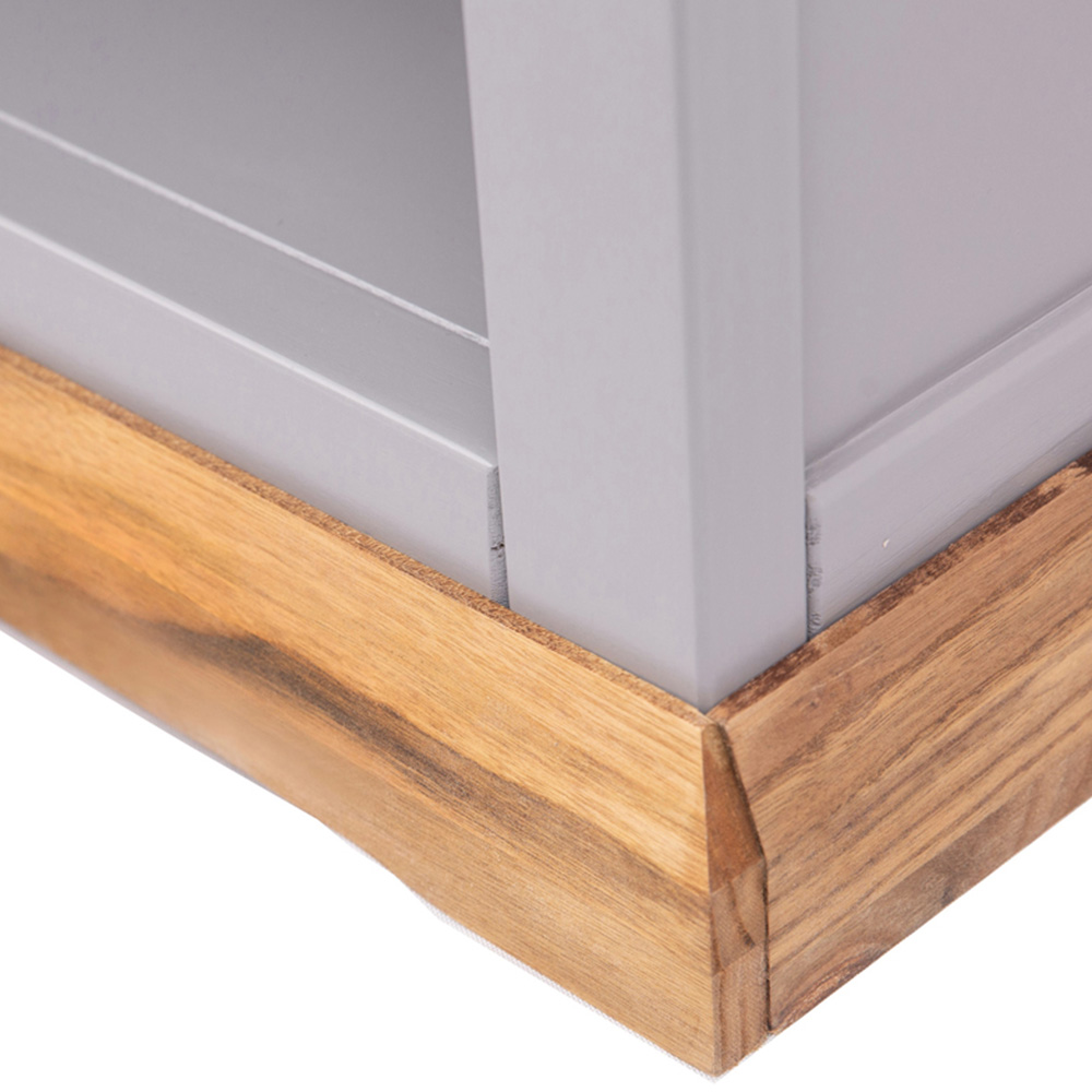Biccari 4 Shelf Grey Bookcase Image 7