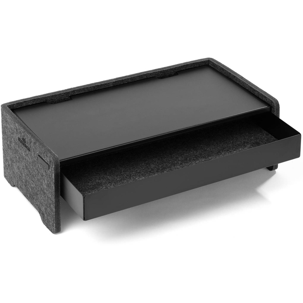 Durable Felt Lined Metal Drawer for Monitor Stand Riser Image 2