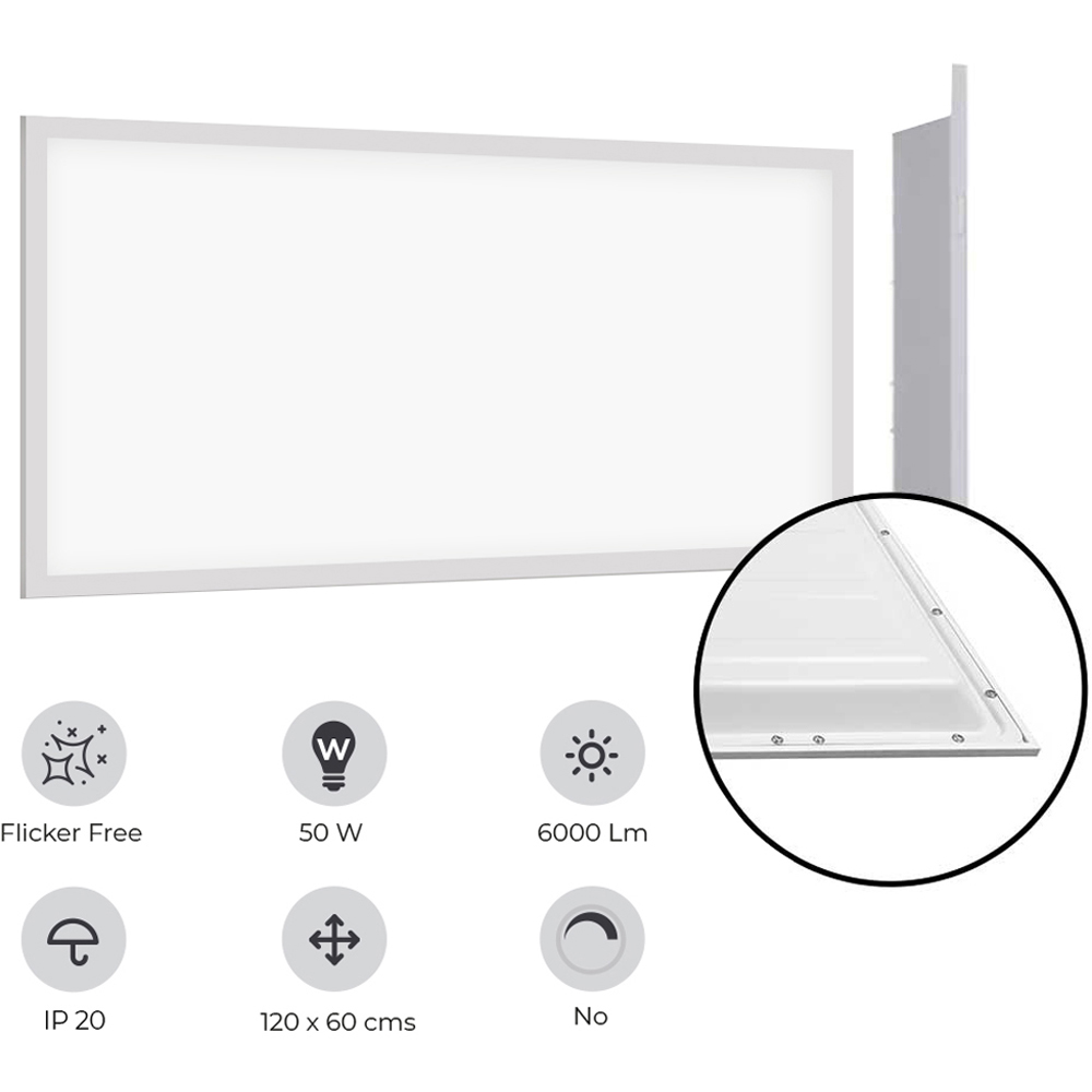 ENER-J 2 Pack 50W 3000K LED Backlit Panel Lights Image 9