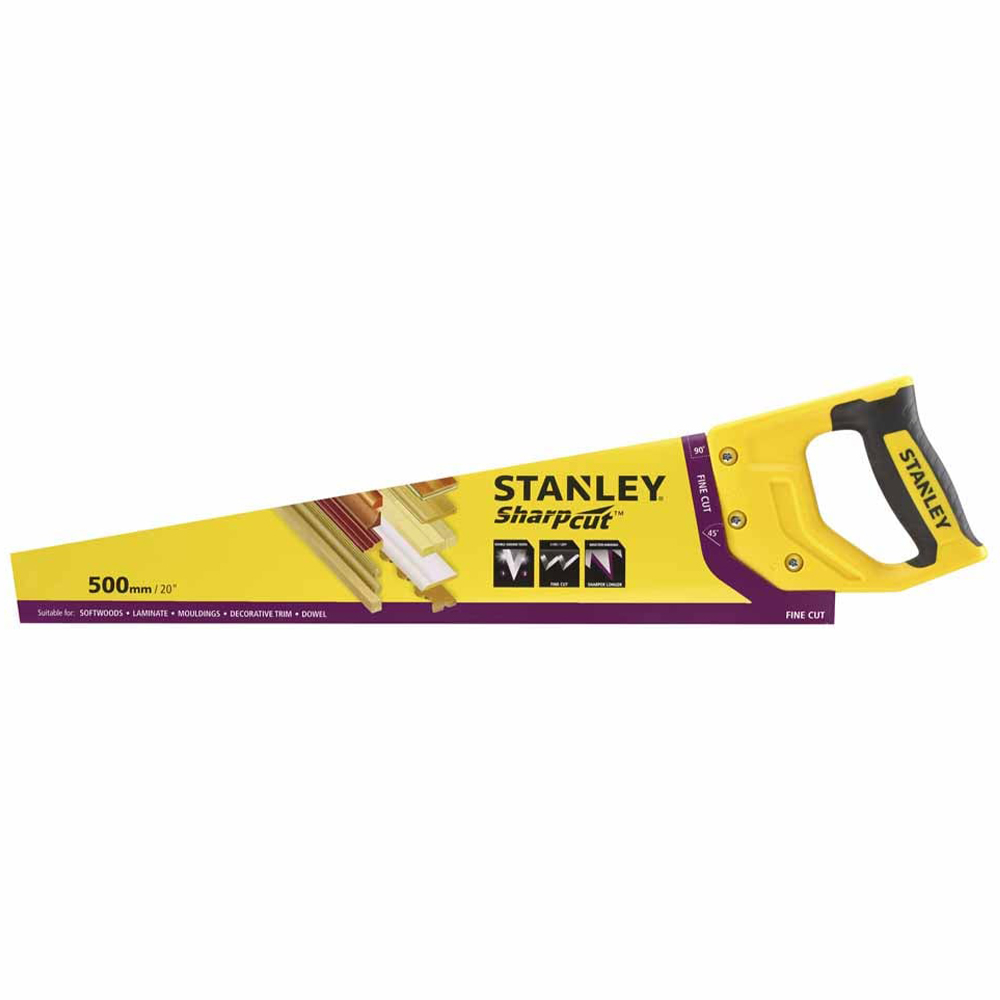 Stanley Hand Saw Fine Cut 11 TPI 500mm Image 2
