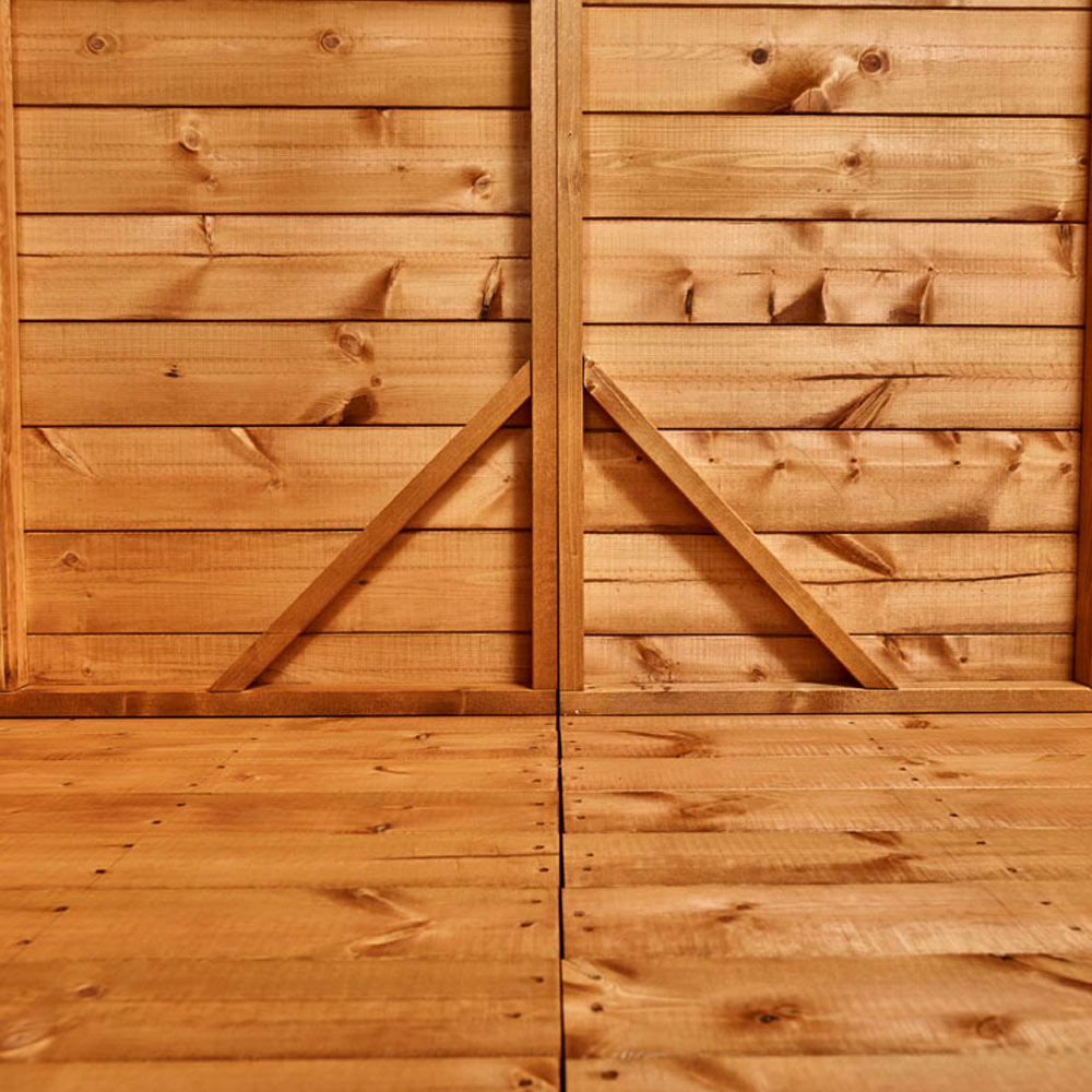 Power Sheds 8 x 6ft Double Door Apex Wooden Shed with Window Image 4