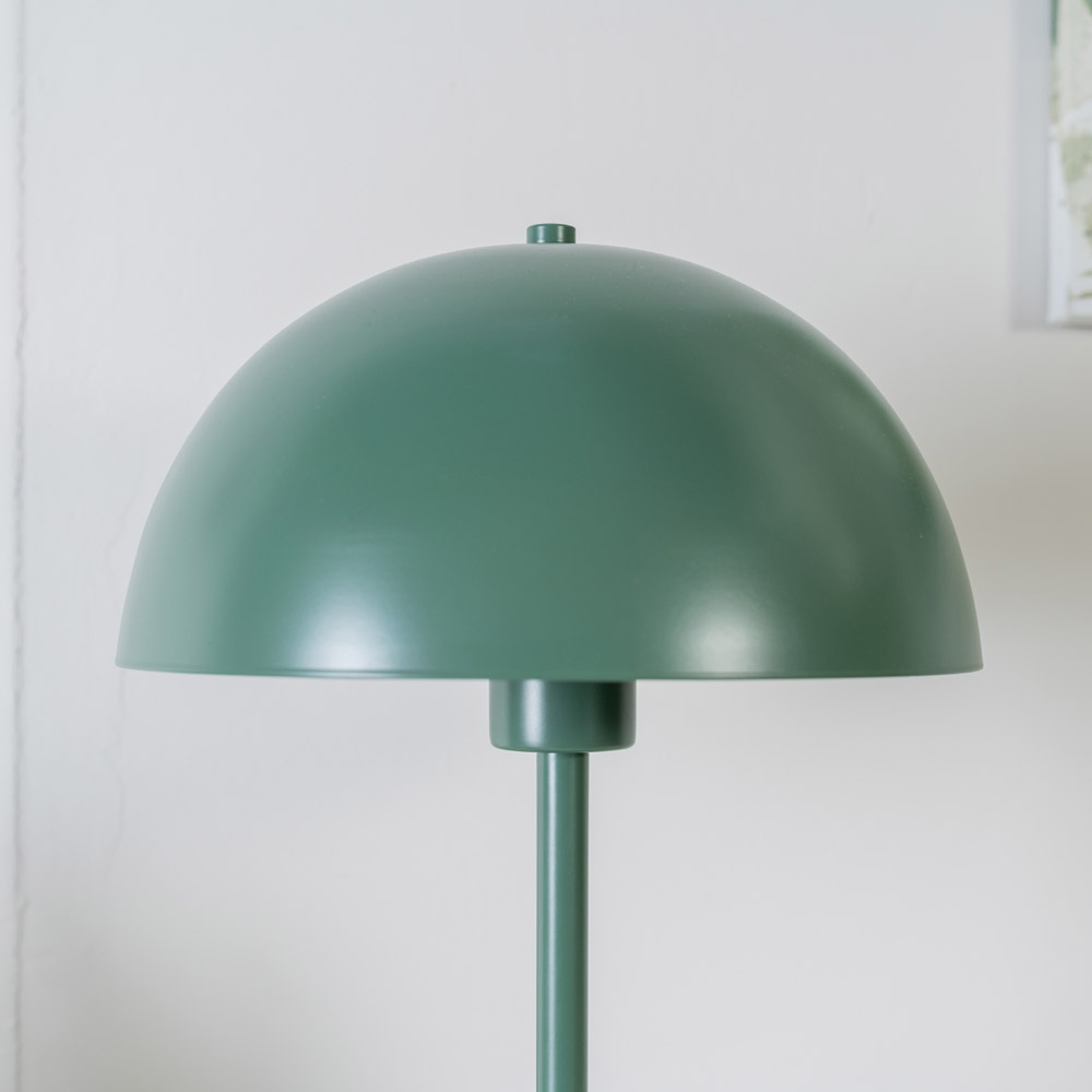 ValueLights Stassi Forest Green Mushroom Dome LED Table Lamp Image 4